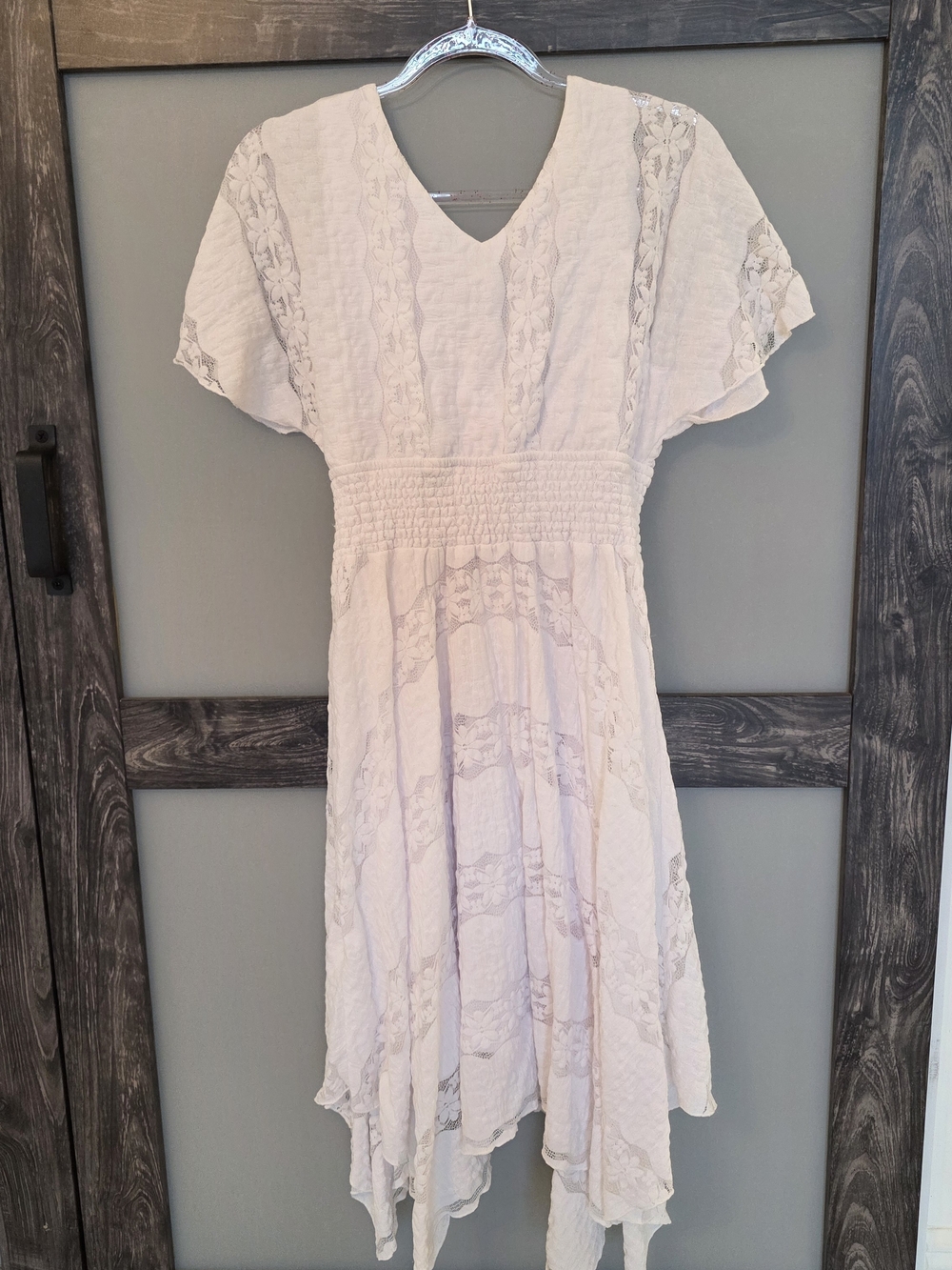 Rabbit Rabbit Rabbit Design White Lace Dress, Size 8 - Picture 9 of 12